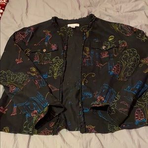 Black jean jacket